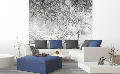 Dimex Branch Abstract Wall Mural 225x250cm 3 Panels Ambiance | Yourdecoration.com