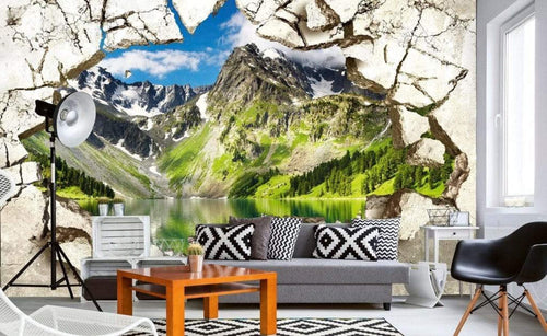 Dimex Break Wall Wall Mural 375x250cm 5 Panels Ambiance | Yourdecoration.com