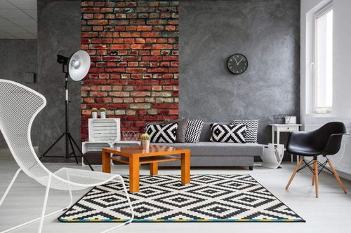 Dimex Brick Wall Wall Mural 150x250cm 2 Panels Ambiance | Yourdecoration.com