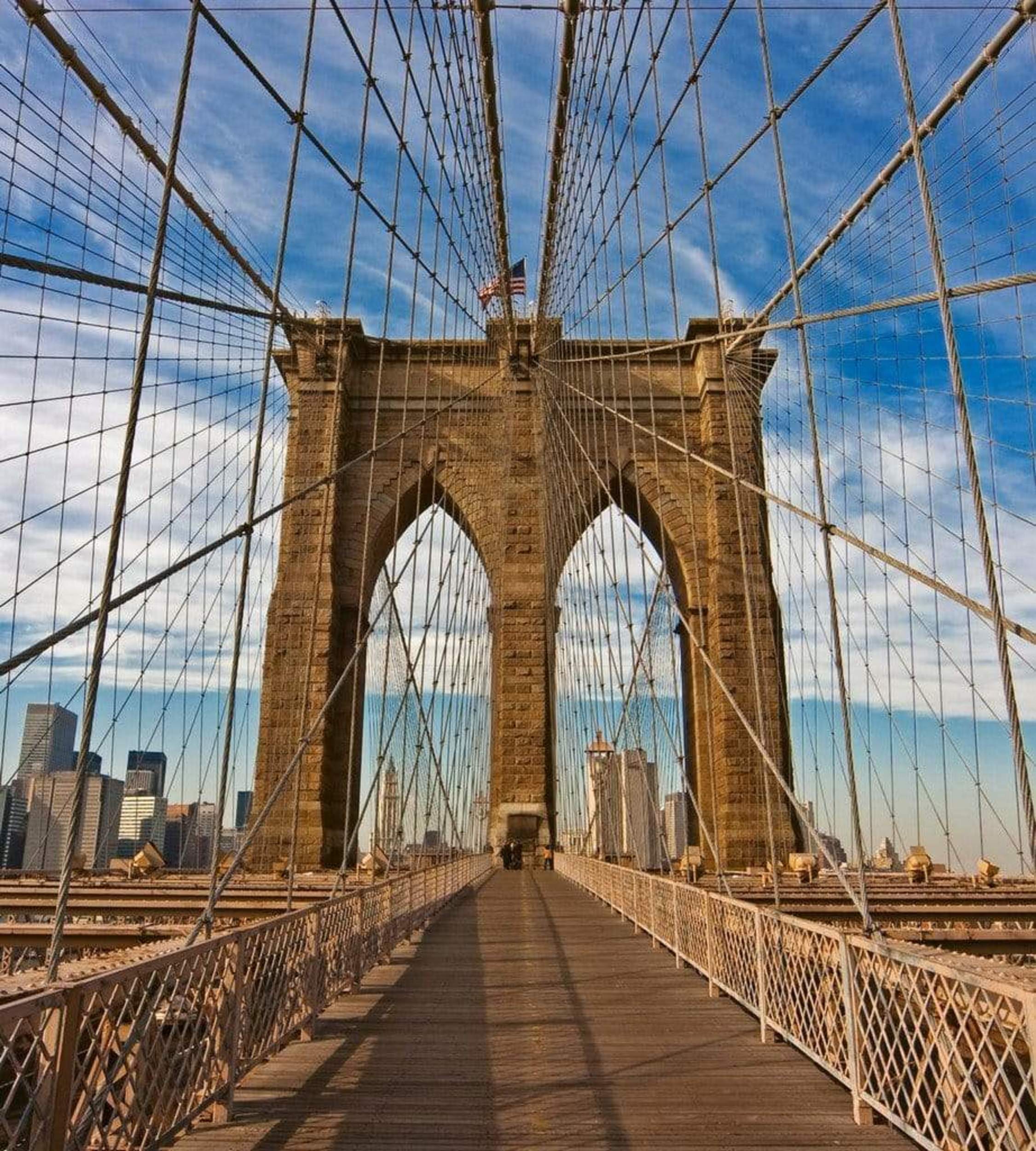 Dimex Brooklyn Bridge Wall Mural 225x250cm 3 Panels | Yourdecoration.com