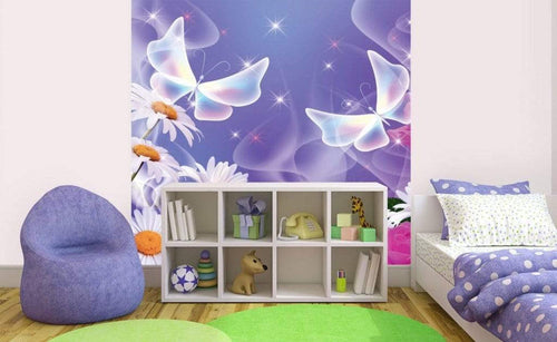 Dimex Butterfly Wall Mural 225x250cm 3 Panels Ambiance | Yourdecoration.com
