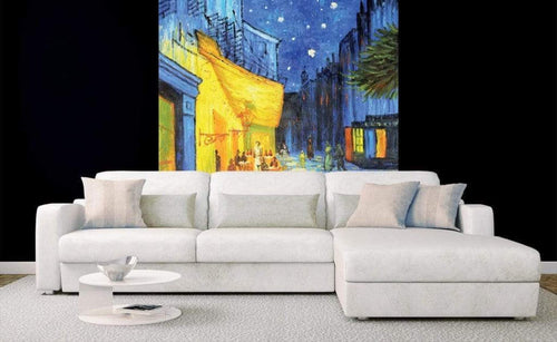 Dimex Cafe Terrace Wall Mural 225x250cm 3 Panels Ambiance | Yourdecoration.com