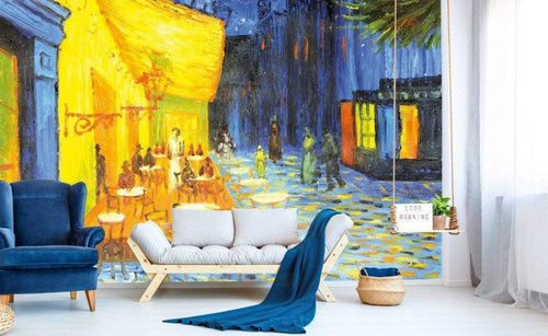 Dimex Cafe Terrace Wall Mural 375x250cm 5 Panels Ambiance | Yourdecoration.com