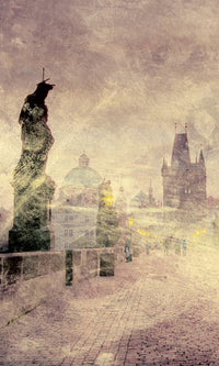 Dimex Charles Bridge Abstract I Wall Mural 150x250cm 2 Panels | Yourdecoration.com