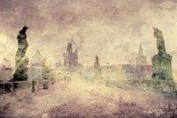 Dimex Charles Bridge Abstract I Wall Mural 375x250cm 5 Panels | Yourdecoration.com