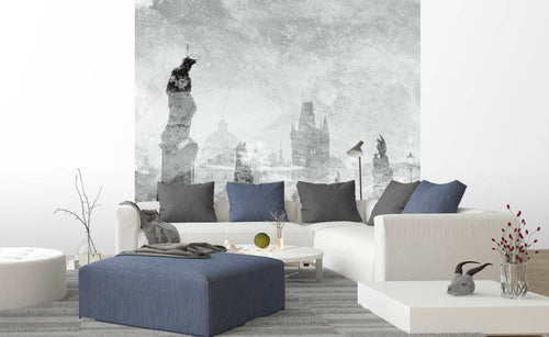 Dimex Charles Bridge Abstract II Wall Mural 225x250cm 3 Panels Ambiance | Yourdecoration.com