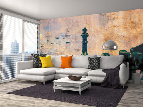 Dimex Chess Abstract Wall Mural 375x250cm 5 Panels Ambiance | Yourdecoration.com