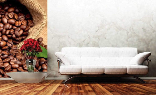 Dimex Coffee beans Wall Mural 150x250cm 2 Panels Ambiance | Yourdecoration.com