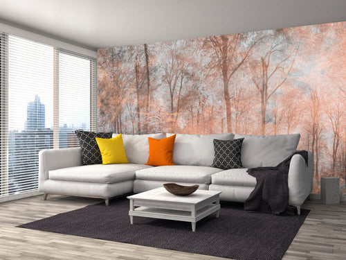 Dimex Colorful Forest Abstract Wall Mural 375x250cm 5 Panels Ambiance | Yourdecoration.com