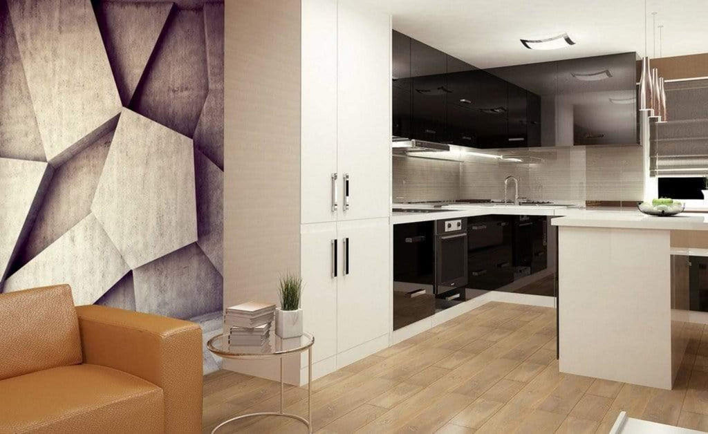 Dimex Concrete Background Wall Mural 225x250cm 3 Panels Ambiance | Yourdecoration.com