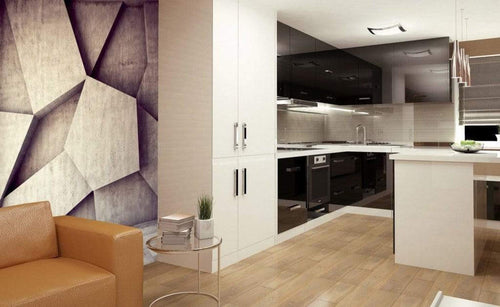 Dimex Concrete Background Wall Mural 225x250cm 3 Panels Ambiance | Yourdecoration.com
