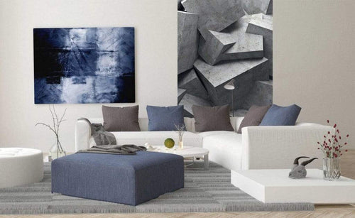 Dimex Concrete Cubes Wall Mural 150x250cm 2 Panels Ambiance | Yourdecoration.com