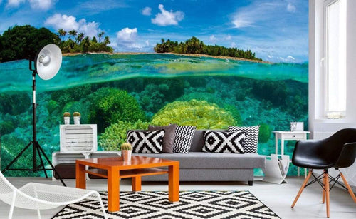 Dimex Coral Reef Wall Mural 375x250cm 5 Panels Ambiance | Yourdecoration.com