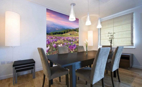 Dimex Crocuses at Spring Wall Mural 150x250cm 2 Panels Ambiance | Yourdecoration.com