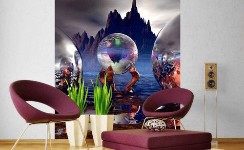 Dimex Crystal Vision Wall Mural 225x250cm 3 Panels Ambiance | Yourdecoration.com