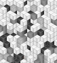 Dimex Cube Blocks Wall Mural 225x250cm 3 Panels | Yourdecoration.com