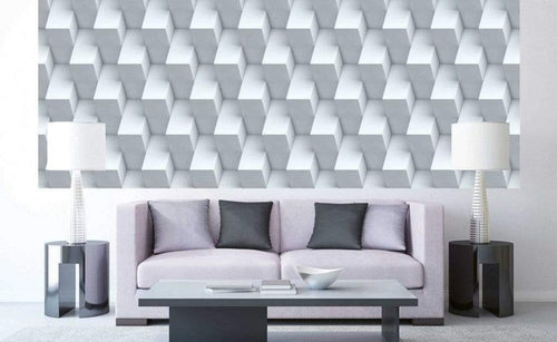 Dimex Cube Wall Wall Mural 375x150cm 5 Panels Ambiance | Yourdecoration.com