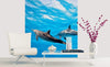 Dimex Dolphins Wall Mural 225x250cm 3 Panels Ambiance | Yourdecoration.com