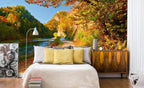 Dimex Dunajec River Wall Mural 375x250cm 5 Panels Ambiance | Yourdecoration.com
