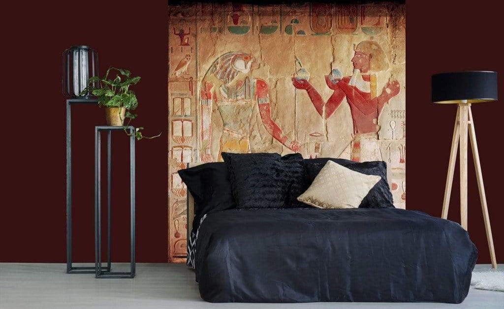 Dimex Egypt Painting Wall Mural 225x250cm 3 Panels Ambiance | Yourdecoration.com