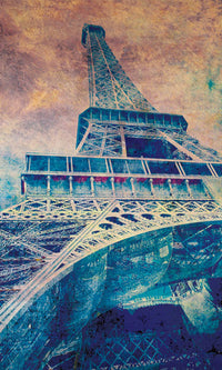 Dimex Eiffel Tower Abstract I Wall Mural 150x250cm 2 Panels | Yourdecoration.com