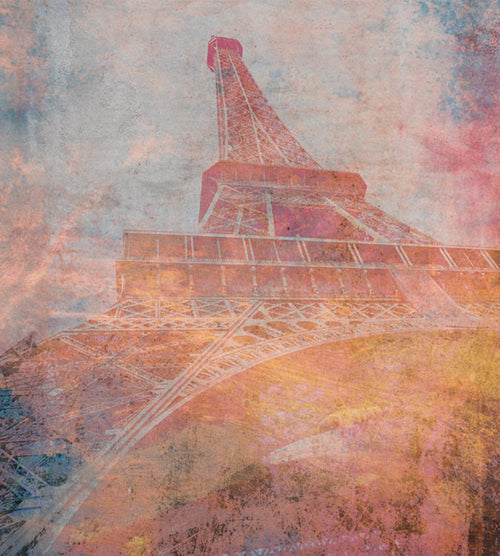 Dimex Eiffel Tower Abstract II Wall Mural 225x250cm 3 Panels | Yourdecoration.com
