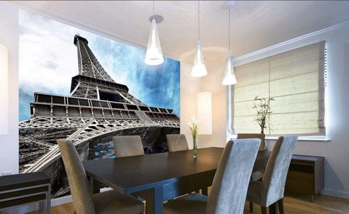 Dimex Eiffel Tower Wall Mural 225x250cm 3 Panels Ambiance | Yourdecoration.com