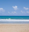 Dimex Empty Beach Wall Mural 225x250cm 3 Panels | Yourdecoration.com