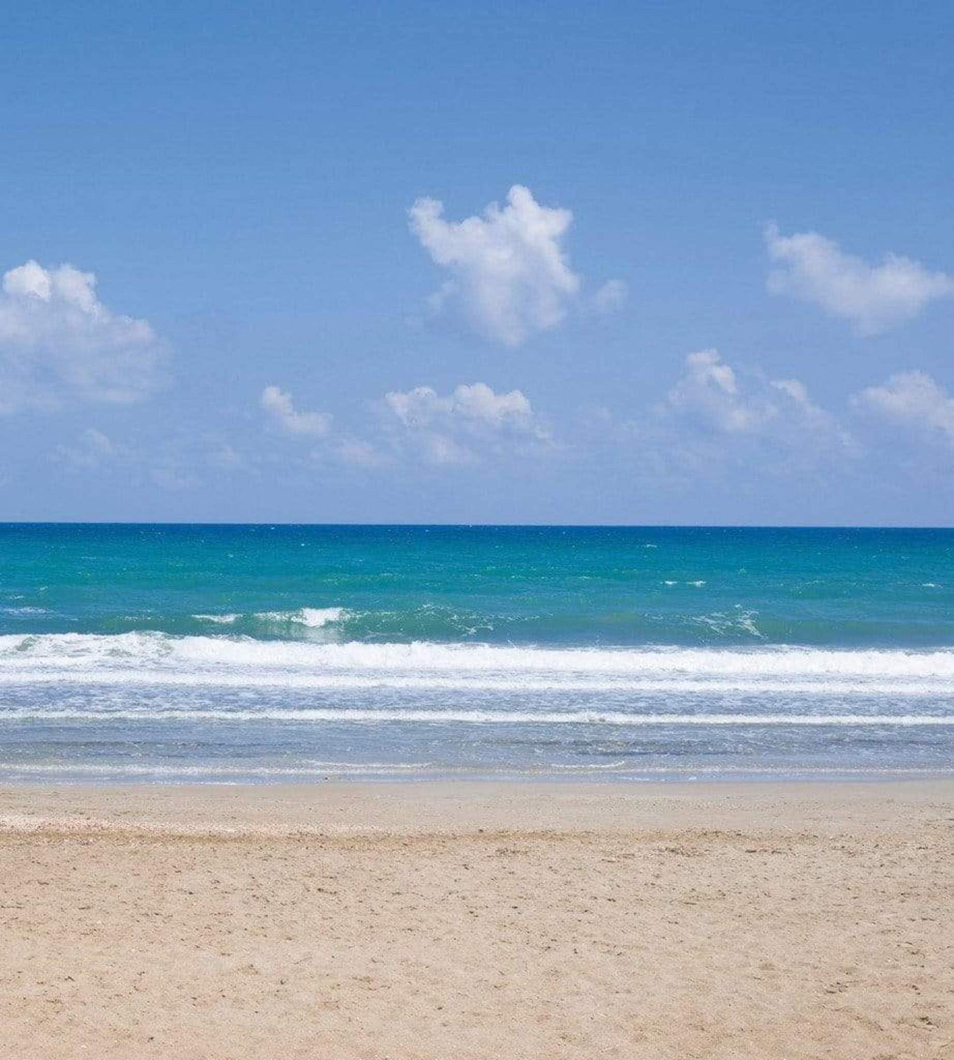 Dimex Empty Beach Wall Mural 225x250cm 3 Panels | Yourdecoration.com