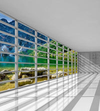 Dimex Empty Interior Wall Mural 225x250cm 3 Panels | Yourdecoration.com