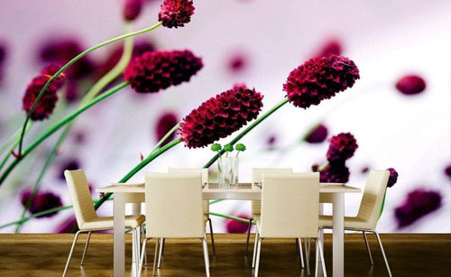 Dimex Floral Violet Wall Mural 375x250cm 5 Panels Ambiance | Yourdecoration.com