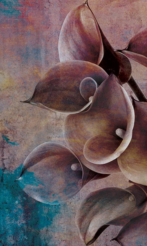 Dimex Flower Abstract II Wall Mural 150x250cm 2 Panels | Yourdecoration.com