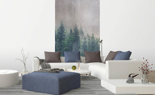 Dimex Forest Abstract Wall Mural 150x250cm 2 Panels Ambiance | Yourdecoration.com