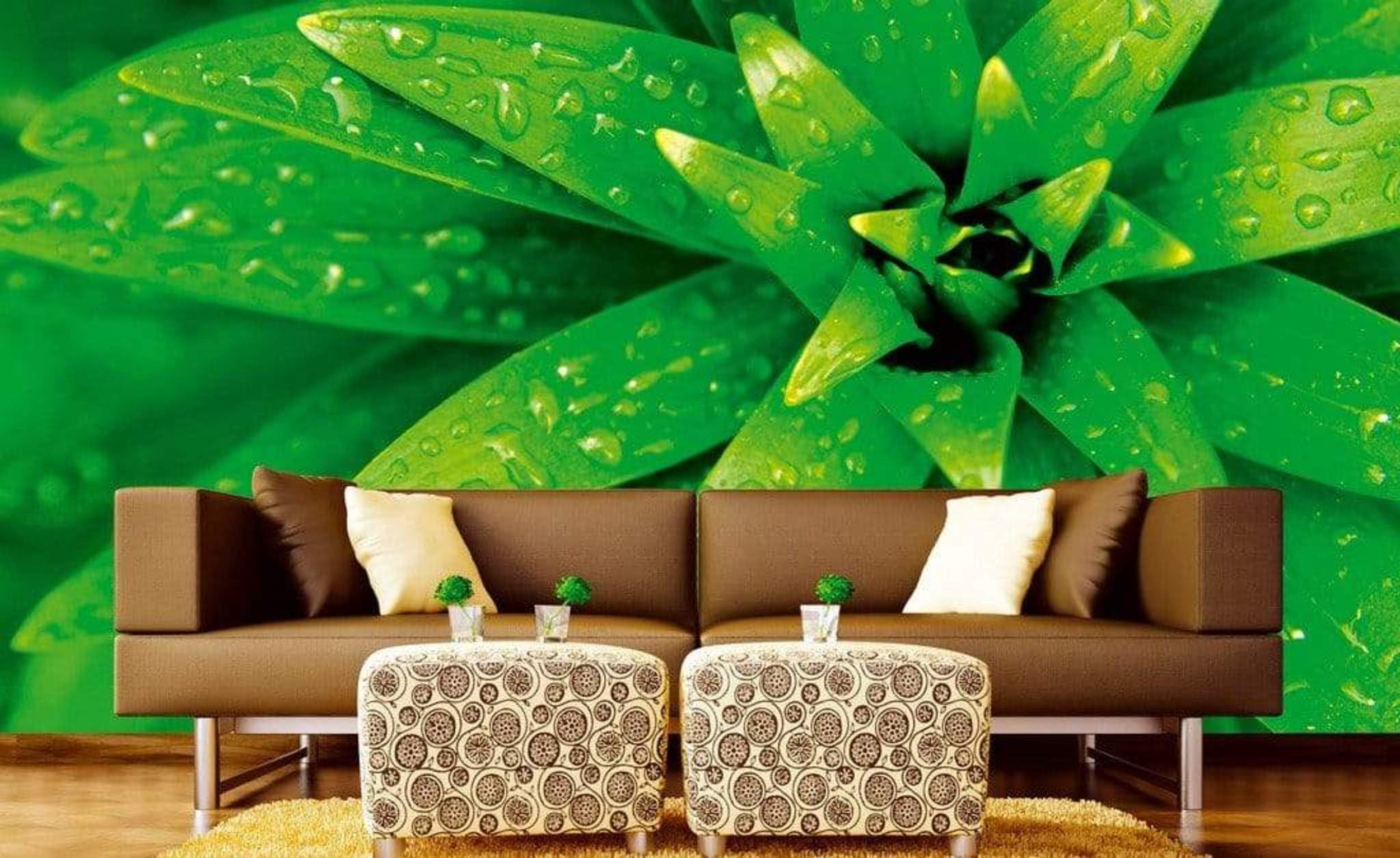 Dimex Fresh Foliage Wall Mural 375x250cm 5 Panels Ambiance | Yourdecoration.com