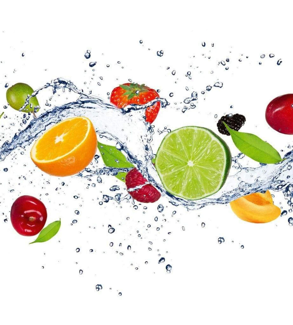 Dimex Fruits in Water Wall Mural 225x250cm 3 Panels | Yourdecoration.com