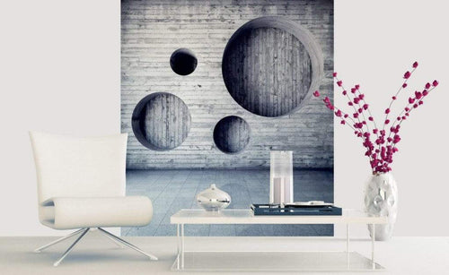 Dimex Geometric Background Wall Mural 225x250cm 3 Panels Ambiance | Yourdecoration.com