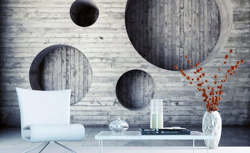 Dimex Geometric Background Wall Mural 375x250cm 5 Panels Ambiance | Yourdecoration.com