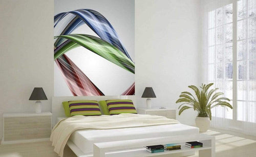 Dimex Glossy Wave Wall Mural 150x250cm 2 Panels Ambiance | Yourdecoration.com