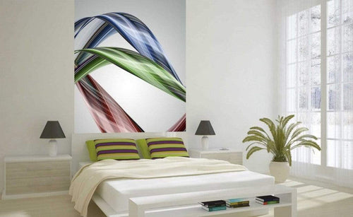 Dimex Glossy Wave Wall Mural 150x250cm 2 Panels Ambiance | Yourdecoration.com