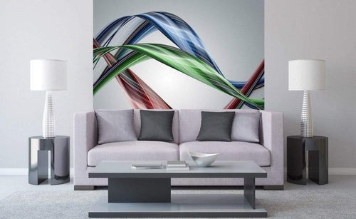 Dimex Glossy Wave Wall Mural 225x250cm 3 Panels Ambiance | Yourdecoration.com