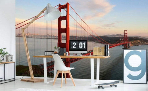 Dimex Golden Gate Wall Mural 375x250cm 5 Panels Ambiance | Yourdecoration.com
