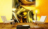 Dimex Golden wires Wall Mural 225x250cm 3 Panels Ambiance | Yourdecoration.com