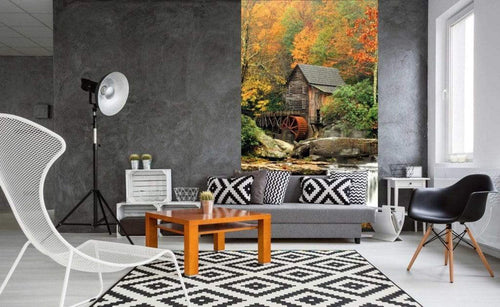 Dimex Grist Mill Wall Mural 150x250cm 2 Panels Ambiance | Yourdecoration.com