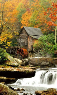 Dimex Grist Mill Wall Mural 150x250cm 2 Panels | Yourdecoration.com