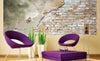 Dimex Grunge Wall Wall Mural 375x150cm 5 Panels Ambiance | Yourdecoration.com