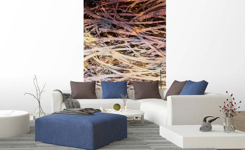 Dimex Hay Abstract I Wall Mural 150x250cm 2 Panels Ambiance | Yourdecoration.com