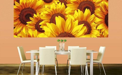 Dimex Helianthus Wall Mural 375x150cm 5 Panels Ambiance | Yourdecoration.com