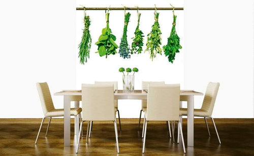 Dimex Herbs Wall Mural 225x250cm 3 Panels Ambiance | Yourdecoration.com