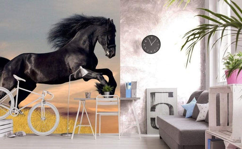 Dimex Horse Wall Mural 225x250cm 3 Panels Ambiance | Yourdecoration.com