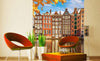 Dimex Houses in Amsterdam Wall Mural 225x250cm 3 Panels Ambiance | Yourdecoration.com